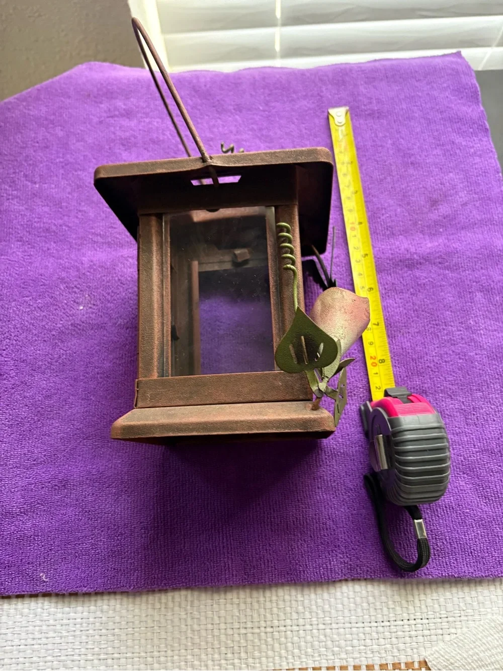 Rustic Green Hummingbird Lantern - Pets Reptile Decor